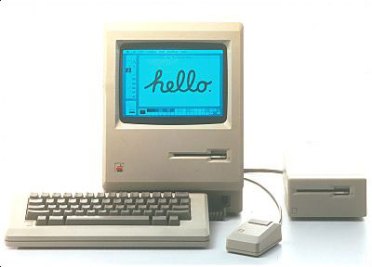 O primeiro Macintosh de 128K.